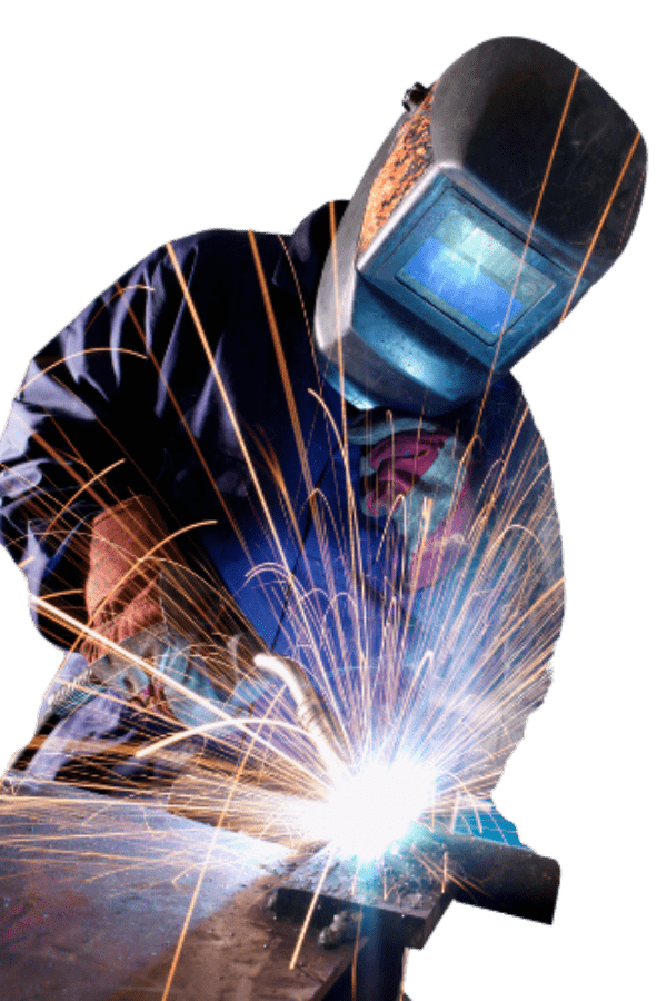 Caudill Construction worker welding