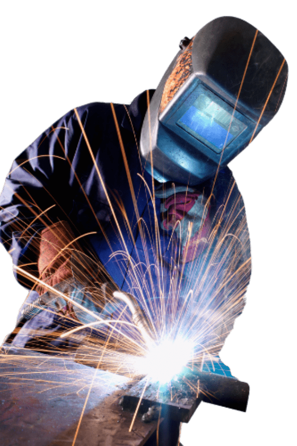 Caudill Construction worker welding